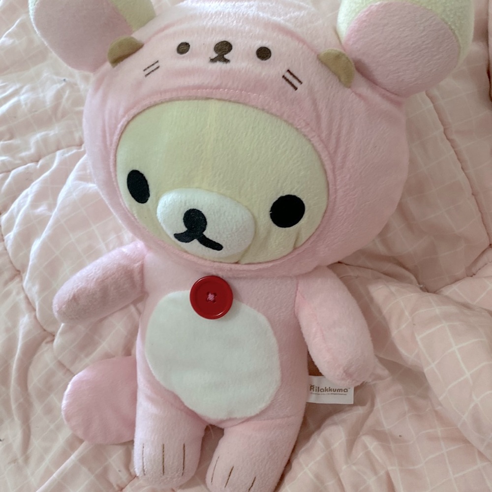 Pink Otter Korilakkuma Plush-Sea Otter Rilakkuma